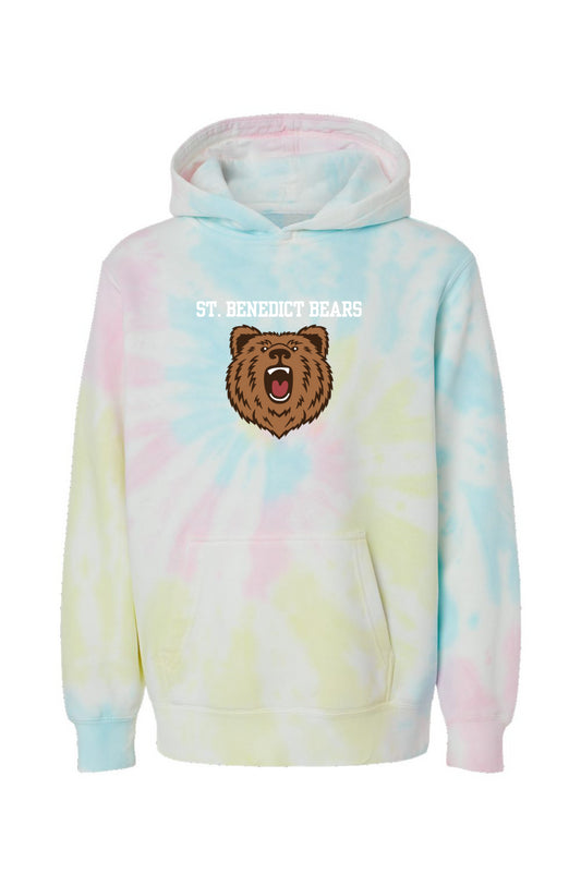 St. Benedict Bears // Youth Sunset Swirl Tie Dye H