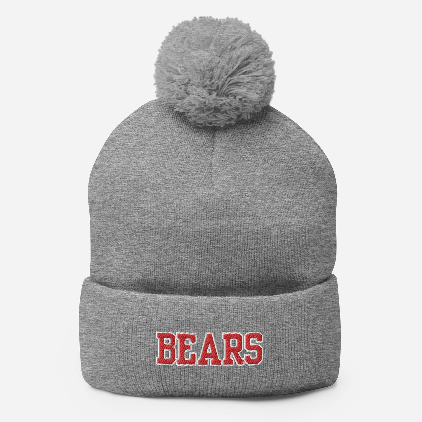 St. Benedict // Bears Embroidered Pom-Pom Beanie